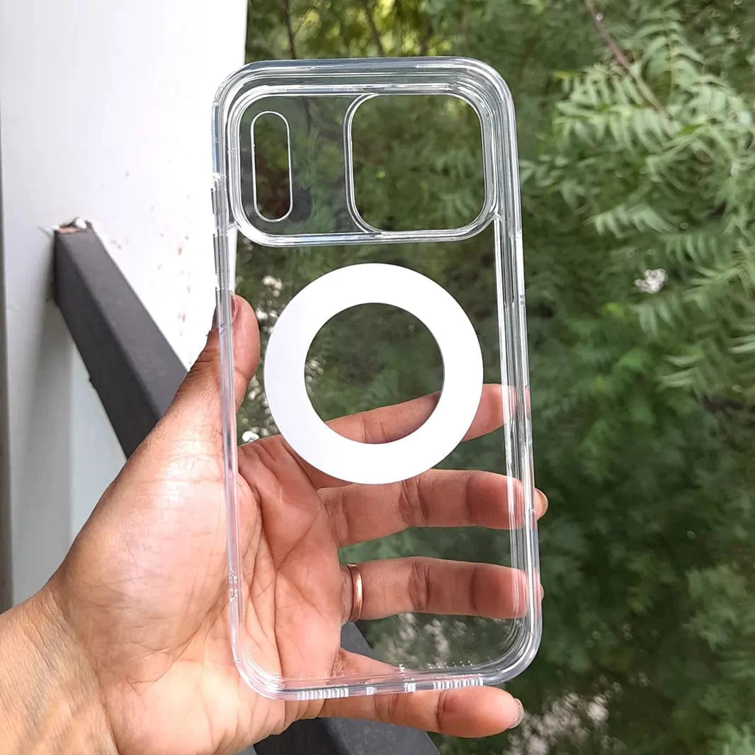 ktusu Generic Cases & Covers 360 Degree Rotatable Magnetic Kickstand Shockproof Hard Case for iPhone 17 Pro Max Transparent