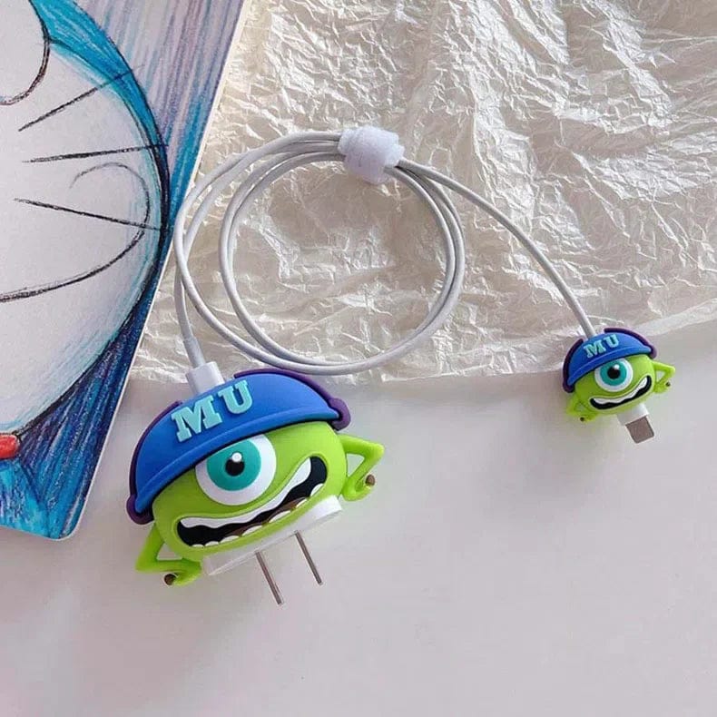 ktusu Generic Cases & Covers 3D Silicone Cover with Spiral for Apple Adapter 18-20W Monster