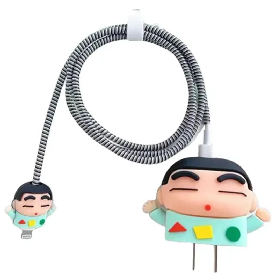 ktusu Generic Cases & Covers 3D Silicone Cover with Spiral for Apple Adapter 18-20W Shinchang