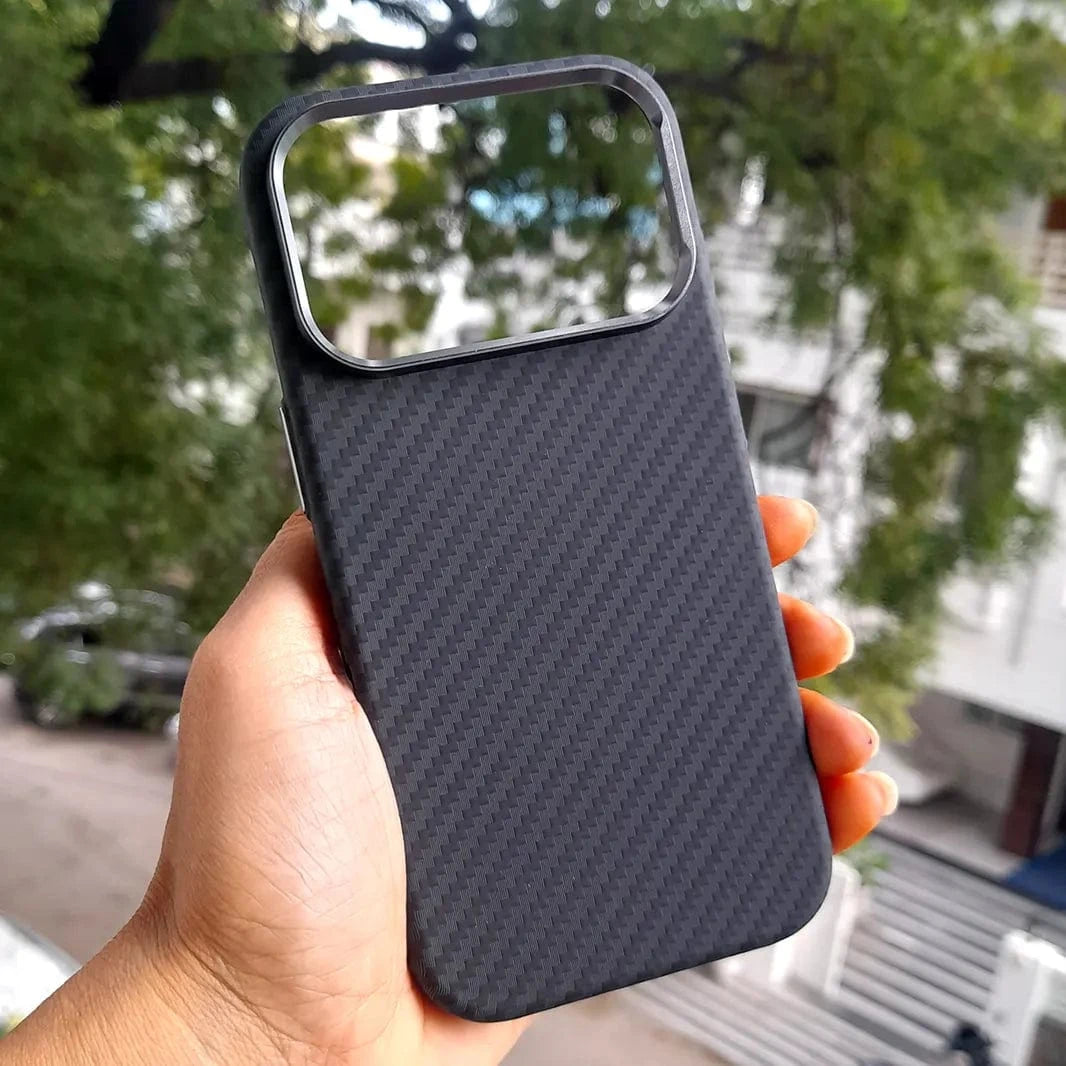 ktusu Generic Cases & Covers Aramid Fiber Magnetic Magsafe Slim Case for iPhone 17 Pro Max Carbon Fiber