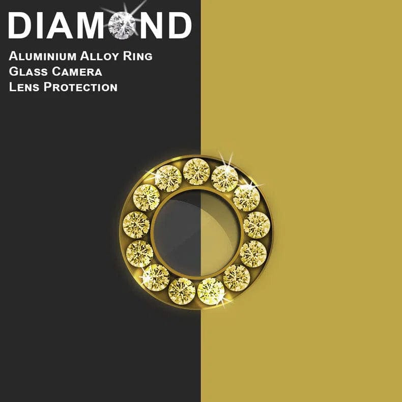 ktusu Generic Camera Lens Protectors Bling Sparkling Diamond Camera Lens Ring for iPhone 6 | 6s Gold Silver
