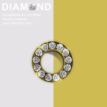 ktusu Generic Camera Lens Protectors Bling Sparkling Diamond Camera Lens Ring for iPhone 6 Plus | 6s Plus Gold Silver
