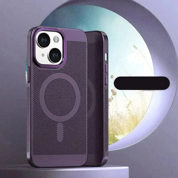 ktusu Generic Cases & Covers Breathable Heat-Dissipation Magsafe Case for iPhone 13 Pro Max Deep Purple / with magsafe