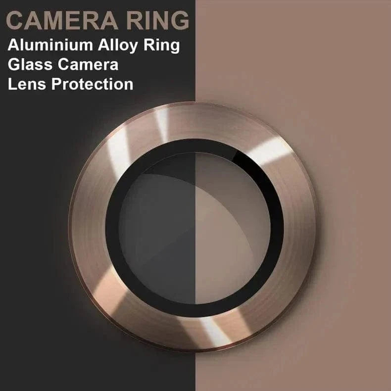 ktusu Generic Camera Lens Protectors Camera Lens Protector Aluminum Alloy Ring for iPhone 11 Pro Max Gold