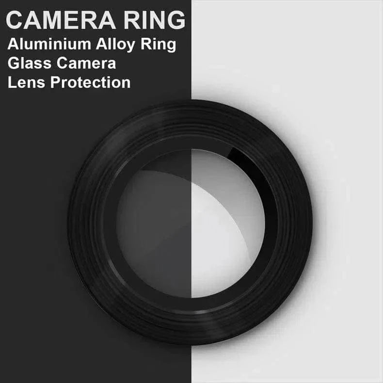 ktusu Generic Camera Lens Protectors Camera Lens Protector Aluminum Alloy Ring for iPhone 12 Black