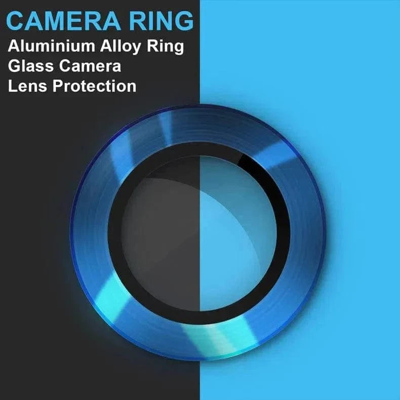 ktusu Generic Camera Lens Protectors Camera Lens Protector Aluminum Alloy Ring for iPhone 12 Pro Blue