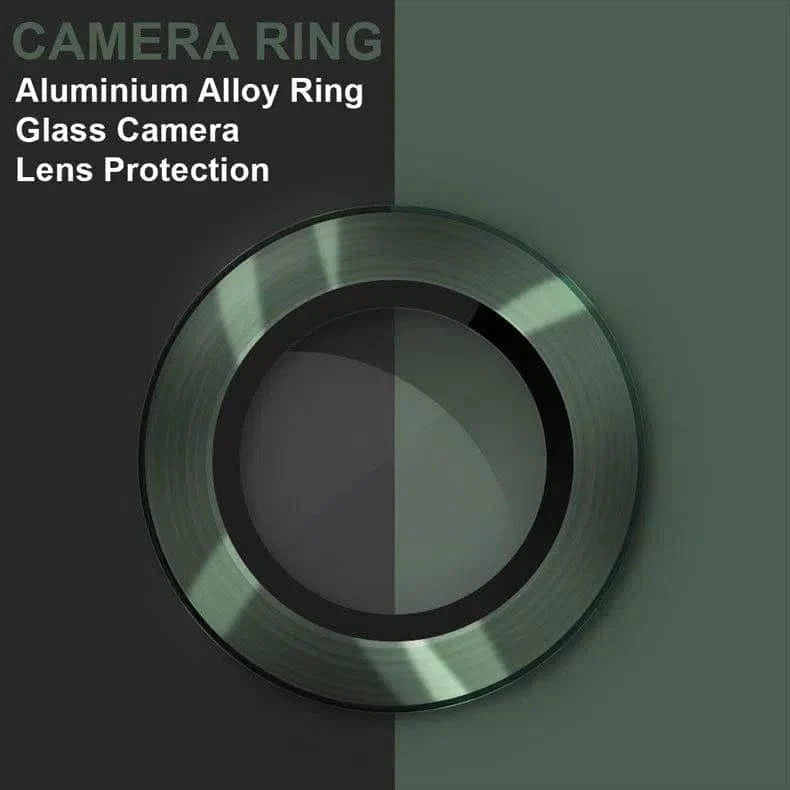 ktusu Generic Camera Lens Protectors Camera Lens Protector Aluminum Alloy Ring for iPhone 13 Pro Max Dark Green