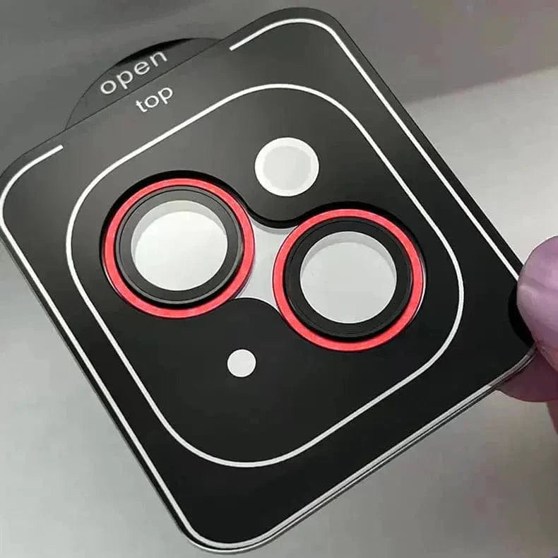 ktusu Generic Camera Lens Protectors Camera Lens Protector with Easy Installation for iPhone 14 | 14 Plus Red