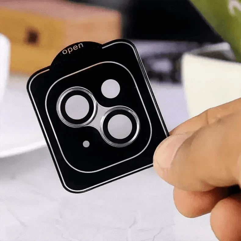 ktusu Generic Camera Lens Protectors Camera Lens Protector with Easy Installation for iPhone 14 | 14 Plus Silver