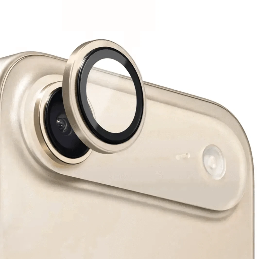 ktusu Generic Camera Lens Protectors Camera Lens Protector with Easy Installation for iPhone 17 Air Light Gold
