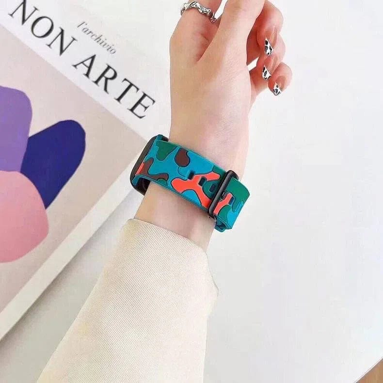 ktusu Generic Watch Bands Camo Soft Silicone Band for Apple Watch 42 | 44 | 45 | Ultra 49 | 46mm S10