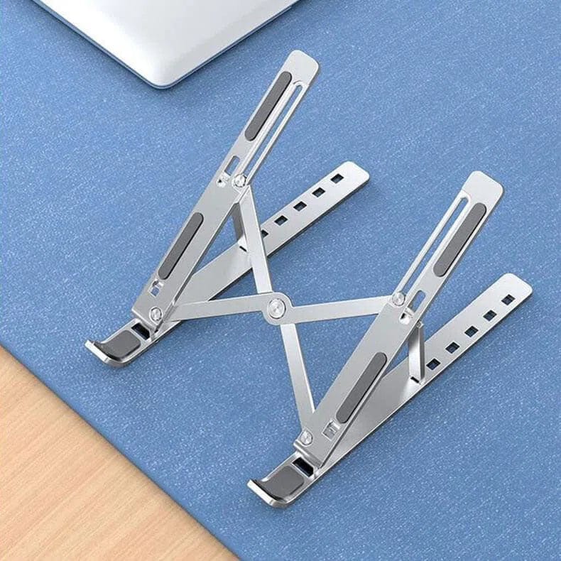 ktusu Generic Stands Adjustable Aluminum Portable Laptop Stand Silver
