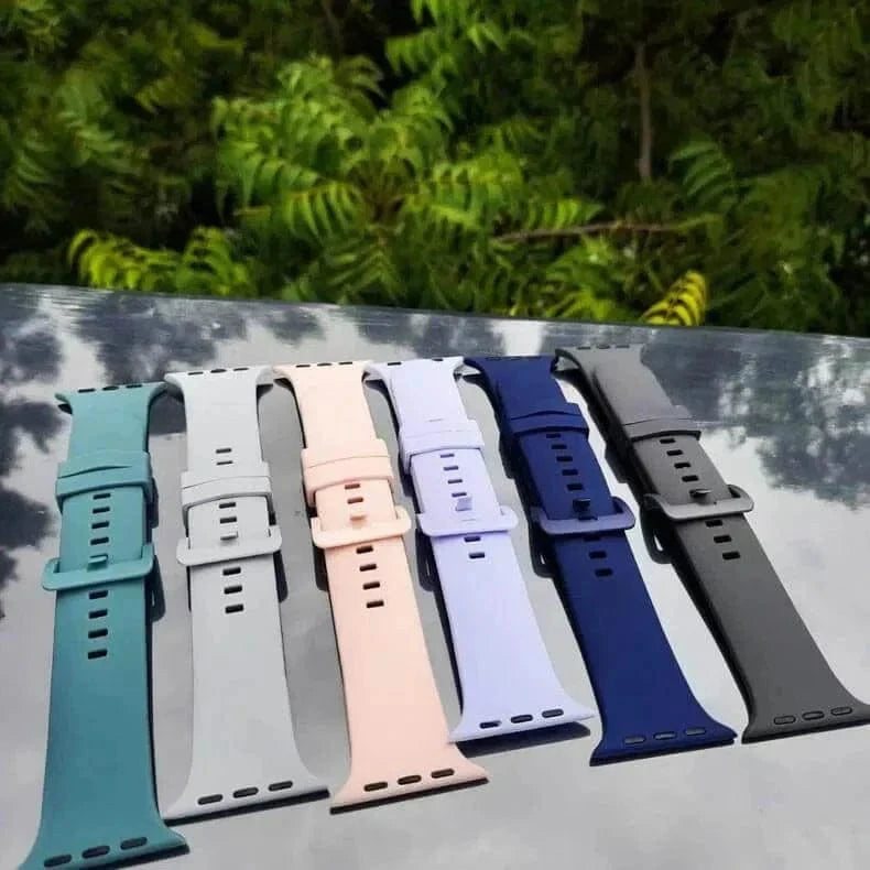 ktusu Generic Watch Bands Classic Silicone Soft Band for Apple Watch 42 | 44 | 45 | Ultra 49 | 46mm S10