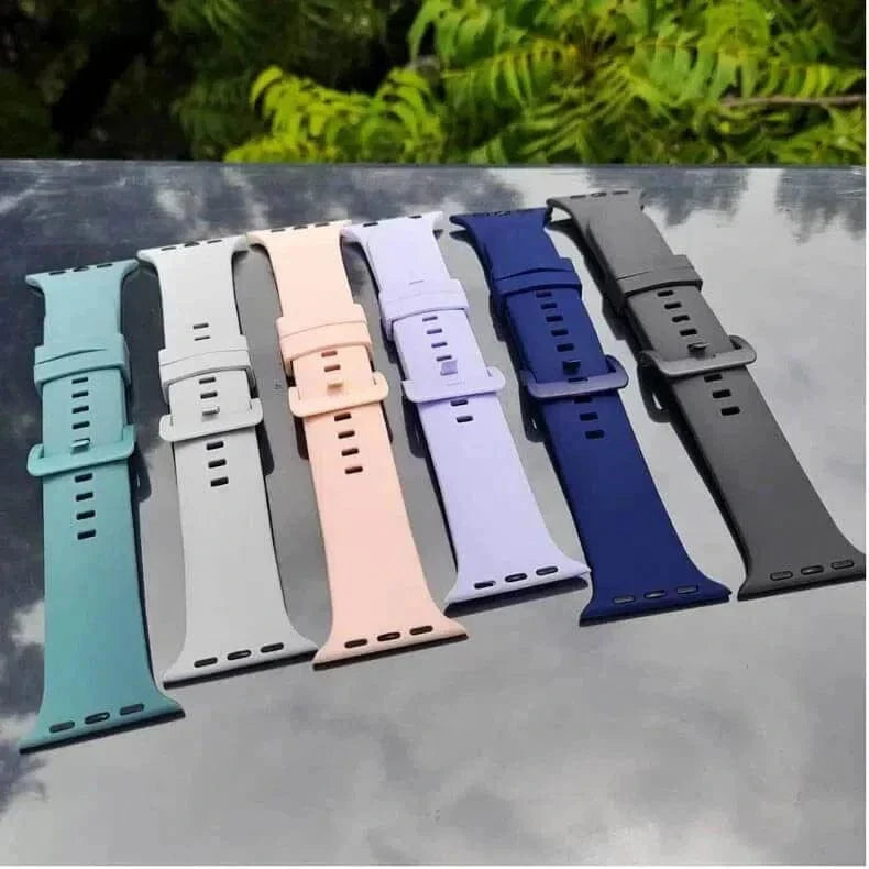 ktusu Generic Watch Bands Classic Silicone Soft Band for Apple Watch 42 | 44 | 45 | Ultra 49 | 46mm S10