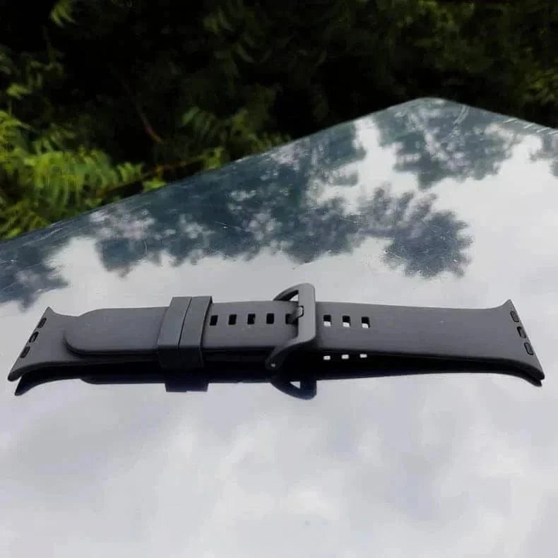 ktusu Generic Watch Bands Classic Silicone Soft Band for Apple Watch 42 | 44 | 45 | Ultra 49 | 46mm S10 Dark Grey