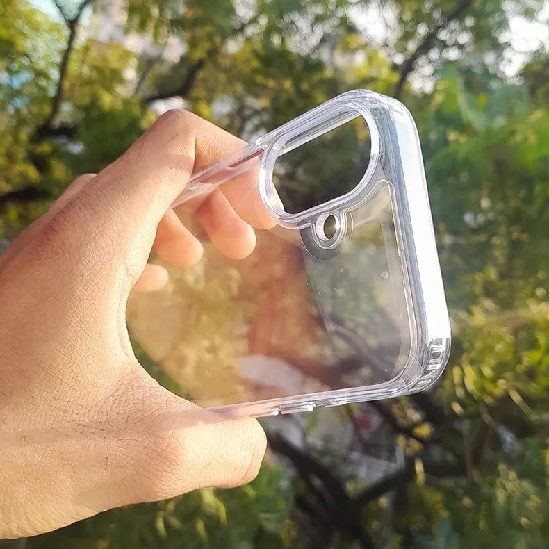 ktusu Generic Cases & Covers Clear Hard Back Soft Edges Case for iPhone 15 Plus