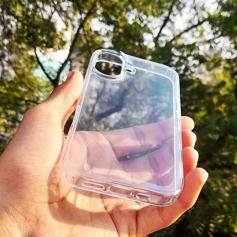 ktusu Generic Cases & Covers Clear Hard Back Soft Edges Case for iPhone 15 Plus