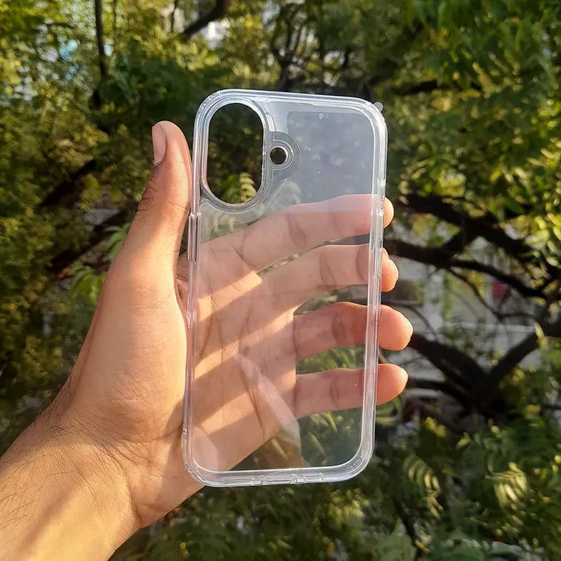 ktusu Generic Cases & Covers Clear Hard Back Soft Edges Case for iPhone 15 Plus