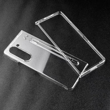 ktusu Generic Cases & Covers Crystal Clear Built-in Stylus Slot Hard PC Transparent Case with Pen for Samsung Z Fold7