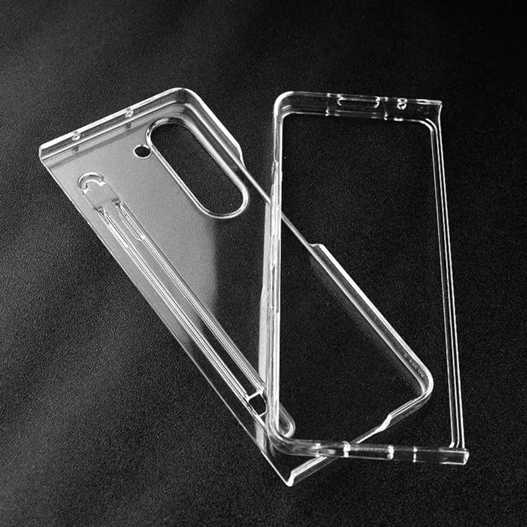 ktusu Generic Cases & Covers Crystal Clear Built-in Stylus Slot Hard PC Transparent Case with Pen for Samsung Z Fold7