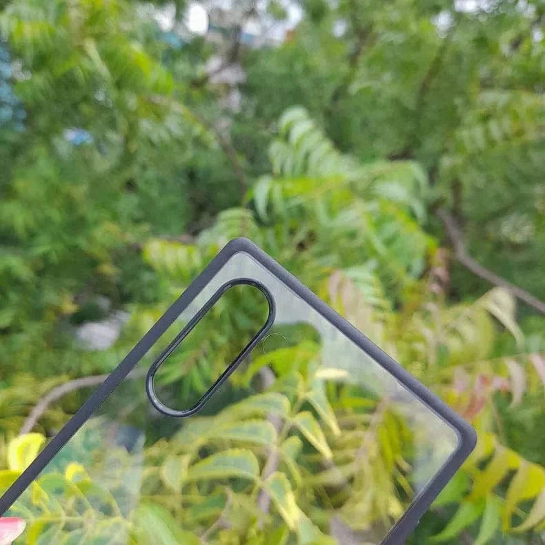 ktusu Generic Cases & Covers Crystal Clear Glossy Hybrid Matte Bumper Hard Case for Samsung S23 Pro Black