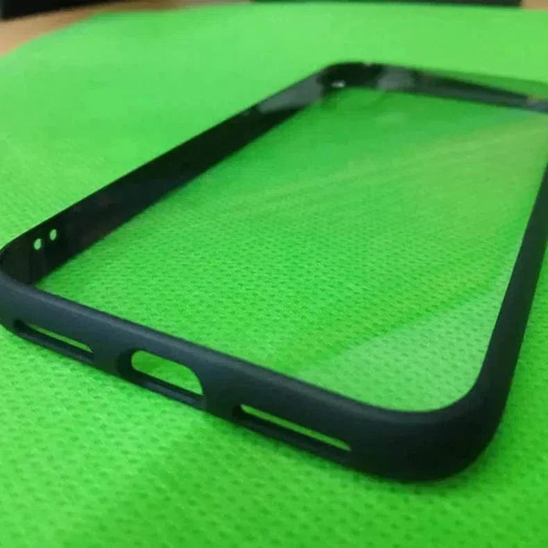 ktusu Generic Cases & Covers Crystal Clear Glossy Hybrid Matte Bumper Hard Case for Samsung S23 Pro Black