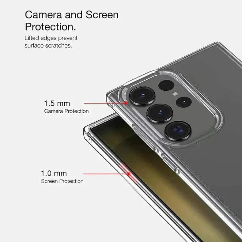 ktusu Generic Cases & Covers Crystal Clear Hard Back Soft TPU Edge Case for Samsung S24 Plus Clear