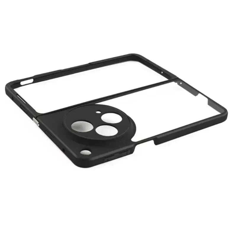 ktusu Generic Cases & Covers Crystal Clear Hybrid Matte Side Hard Case for OnePlus Nord CE 4 Black