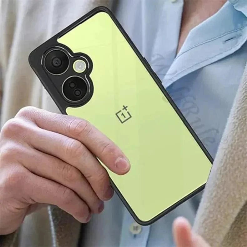 ktusu Generic Cases & Covers Crystal Clear Hybrid Matte Side Hard Case for OnePlus Nord CE 4 Black