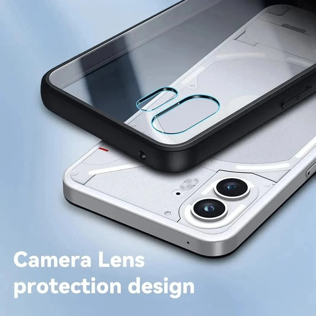 ktusu Generic Cases & Covers Crystal Clear Matte Bumper Hard Case for Nothing 2 Black