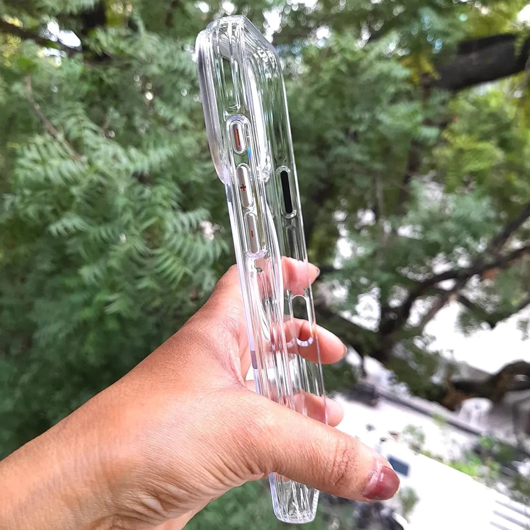 ktusu Generic Cases & Covers Cystal Clear Slim Metal Keys Magsafe Case for iPhone 17 Pro Max