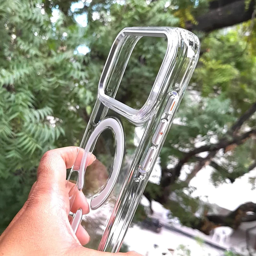 ktusu Generic Cases & Covers Cystal Clear Slim Metal Keys Magsafe Case for iPhone 17 Pro Max