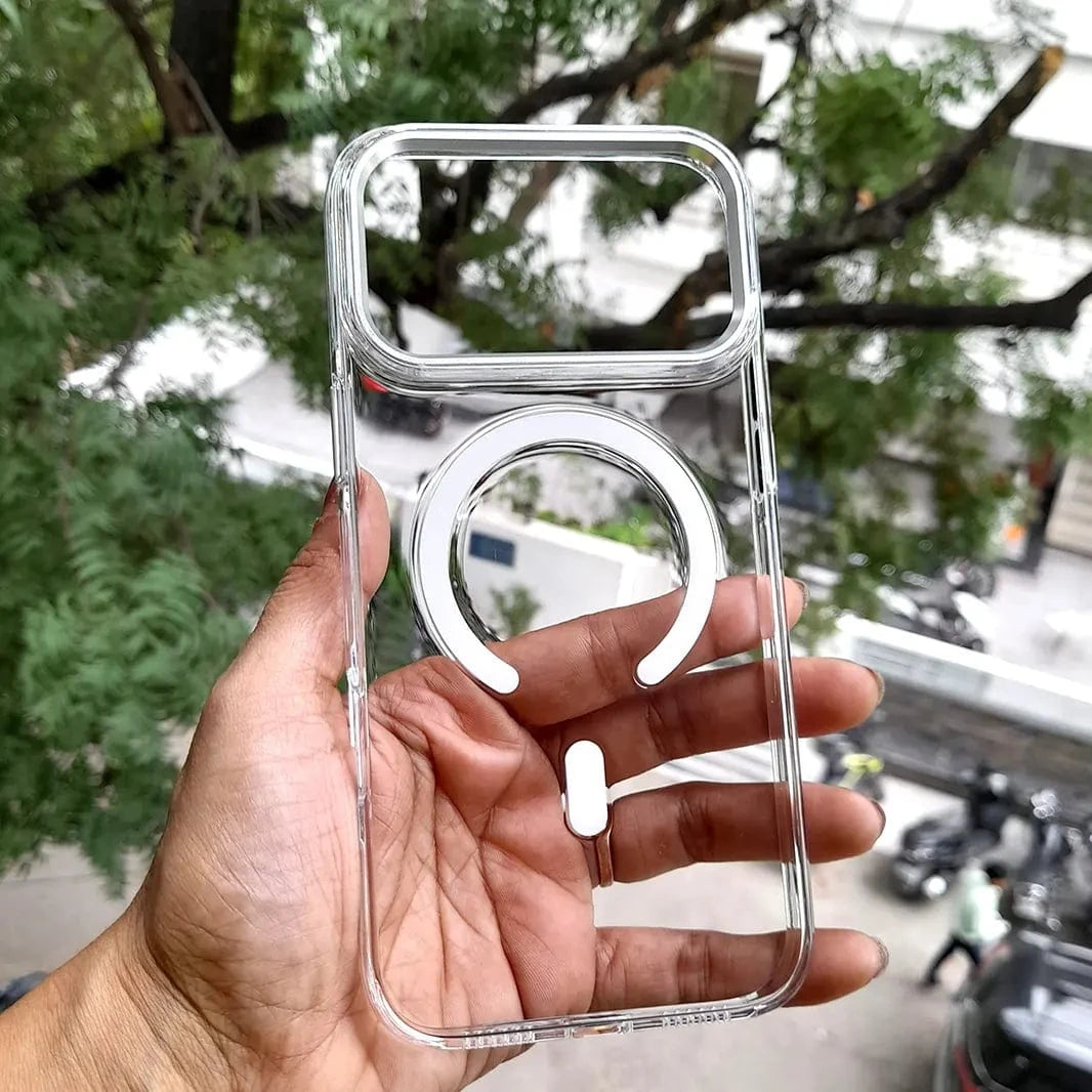 ktusu Generic Cases & Covers Cystal Clear Slim Metal Keys Magsafe Case for iPhone 17 Pro Max