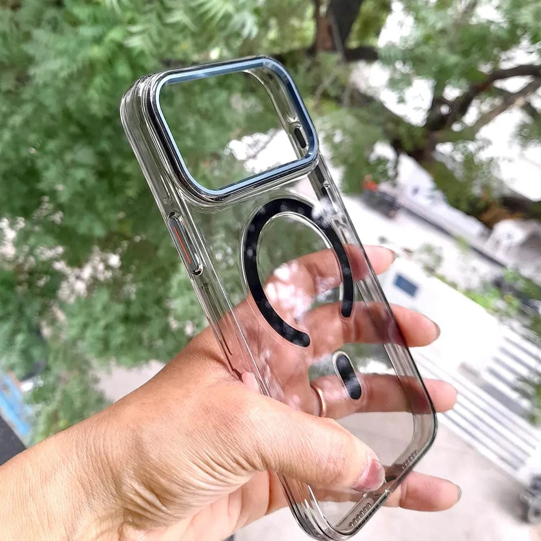 ktusu Generic Cases & Covers Cystal Clear Slim Metal Keys Magsafe Case for iPhone 17 Pro Max