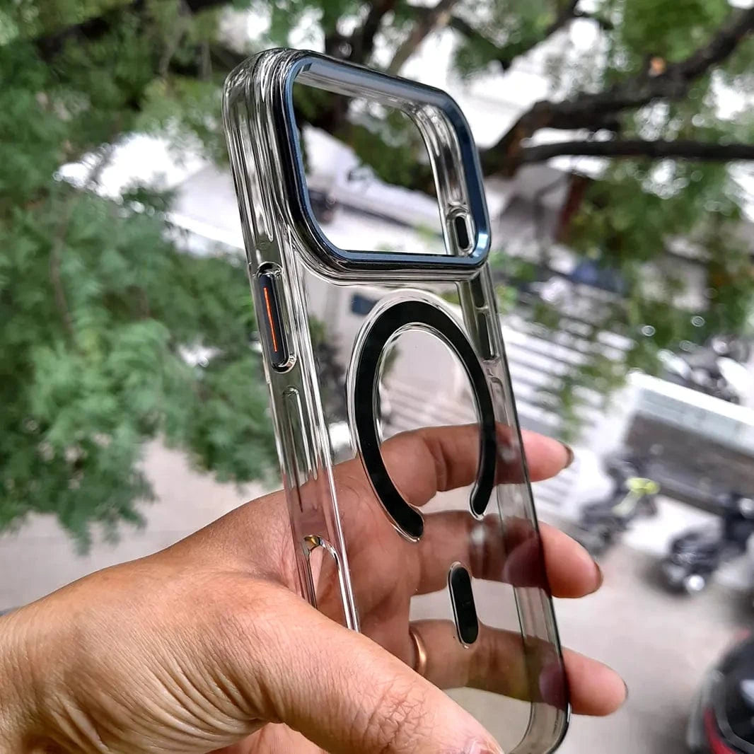 ktusu Generic Cases & Covers Cystal Clear Slim Metal Keys Magsafe Case for iPhone 17 Pro Max