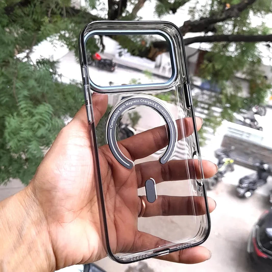 ktusu Generic Cases & Covers Cystal Clear Slim Metal Keys Magsafe Case for iPhone 17 Pro Max