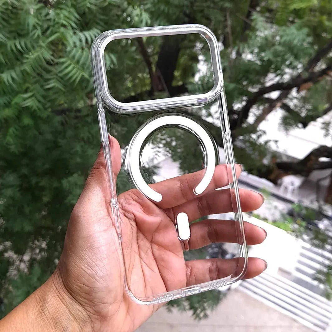ktusu Generic Cases & Covers Cystal Clear Slim Metal Keys Magsafe Case for iPhone 17 Pro Max Clear