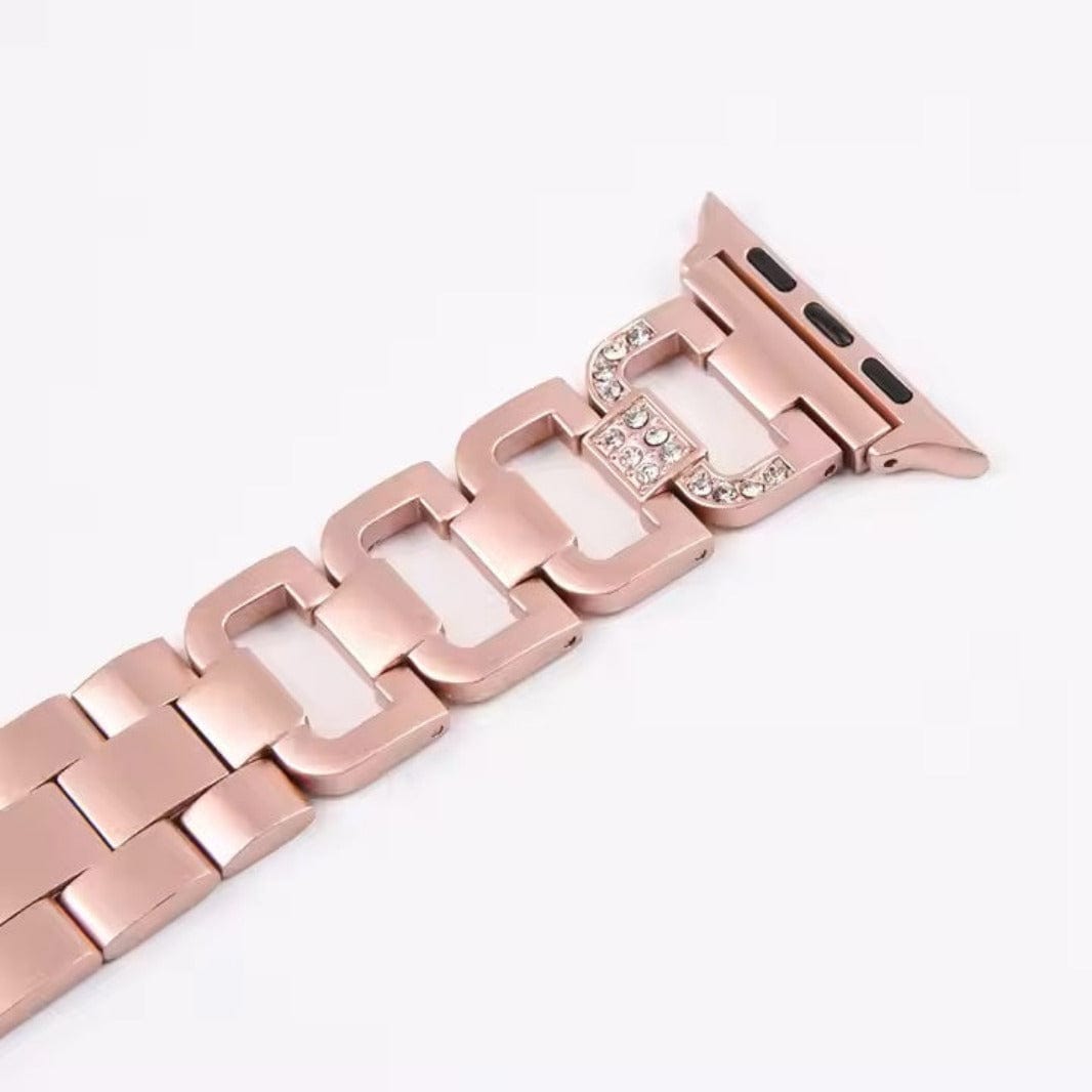 ktusu Generic Watch Bands D Shape Chain link Metal Band for Apple Watch 42 | 44 | 45 | Ultra 49 | 46mm S10