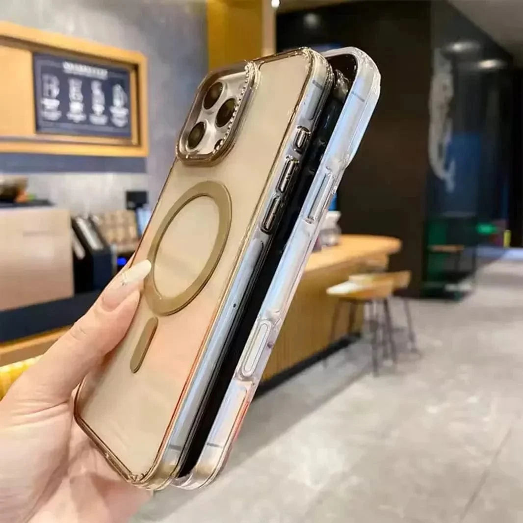 ktusu Generic Cases & Covers Diamond Lens Crystal Clear Magsafe Hard Case for iPhone 16 Plus