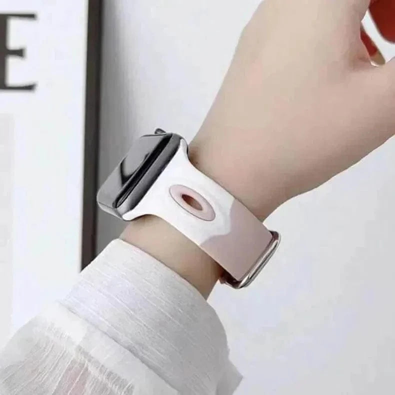 ktusu Generic Watch Bands Dual Color Silicone Sport Band for Apple Watch 42 | 44 | 45 | Ultra 49 | 46mm S10