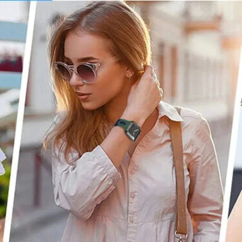 ktusu Generic Watch Bands Dual Color Silicone Sport Band for Apple Watch 42 | 44 | 45 | Ultra 49 | 46mm S10