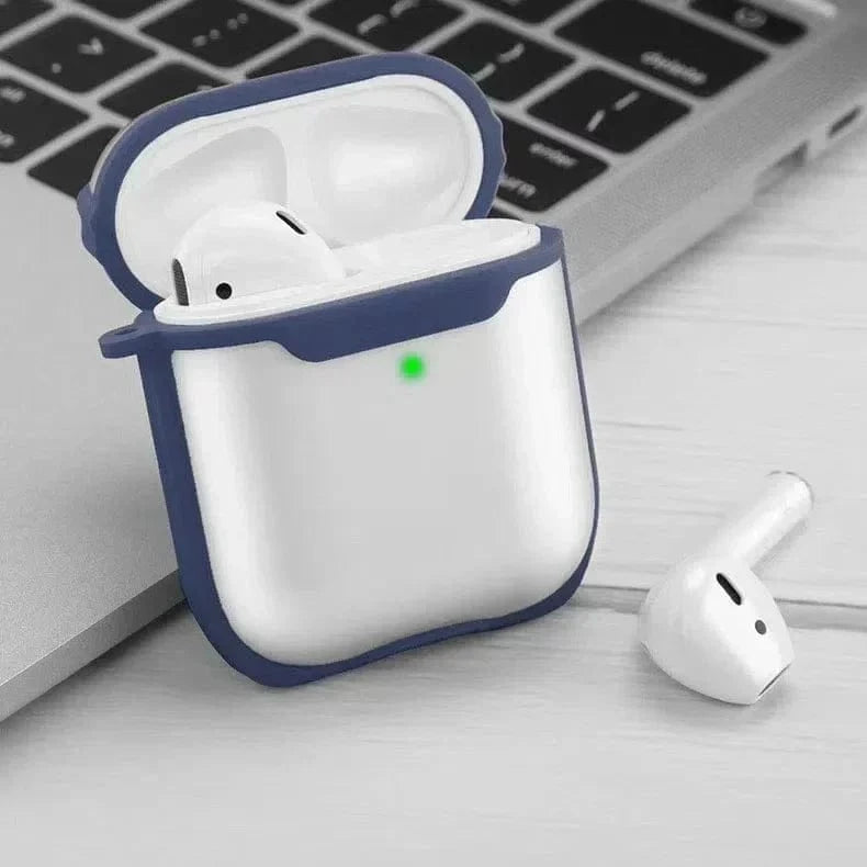 ktusu Generic Cases & Covers Eggshell Transparent Cover for Airpods 1 | 2 Blue