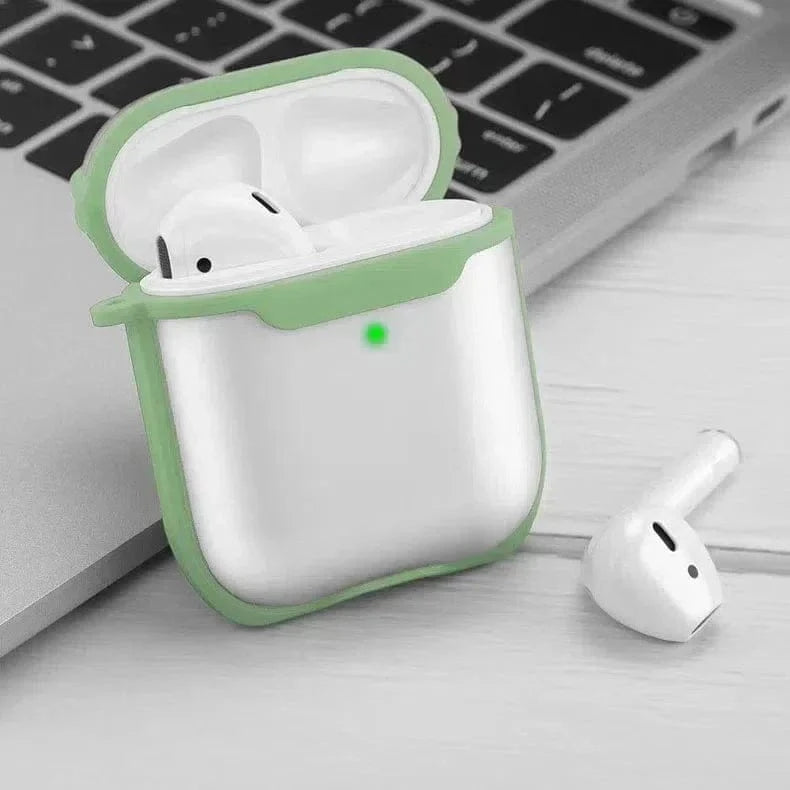 ktusu Generic Cases & Covers Eggshell Transparent Cover for Airpods 1 | 2 Parrot Green