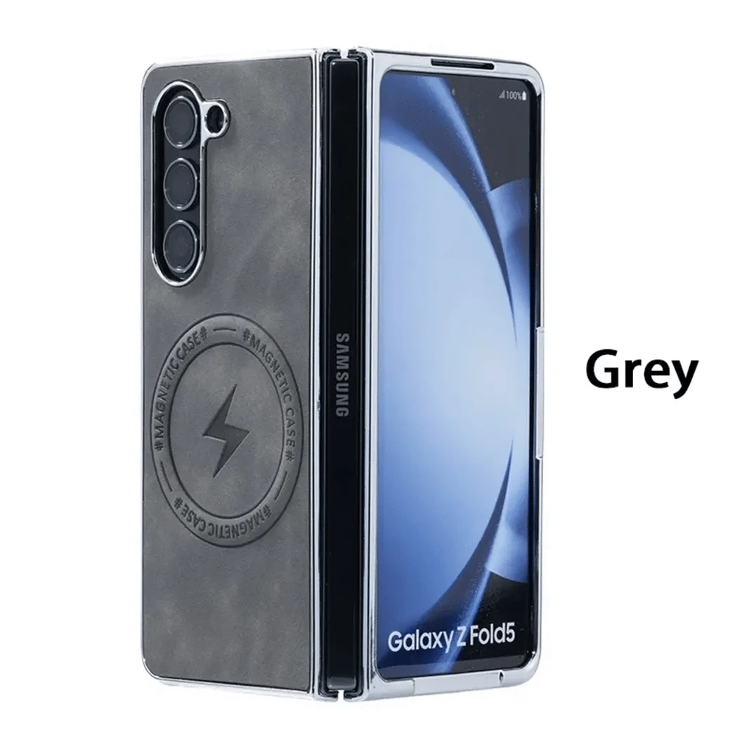 ktusu Generic Cases & Covers Electroplated Magnetic Charging Compatible Case for Samsung Z Fold7 Grey