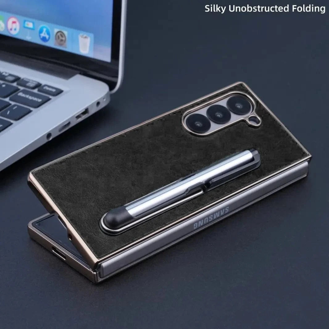 ktusu Generic Cases & Covers Electroplating Case with Stylus Pen Slot for Samsung Z Fold6