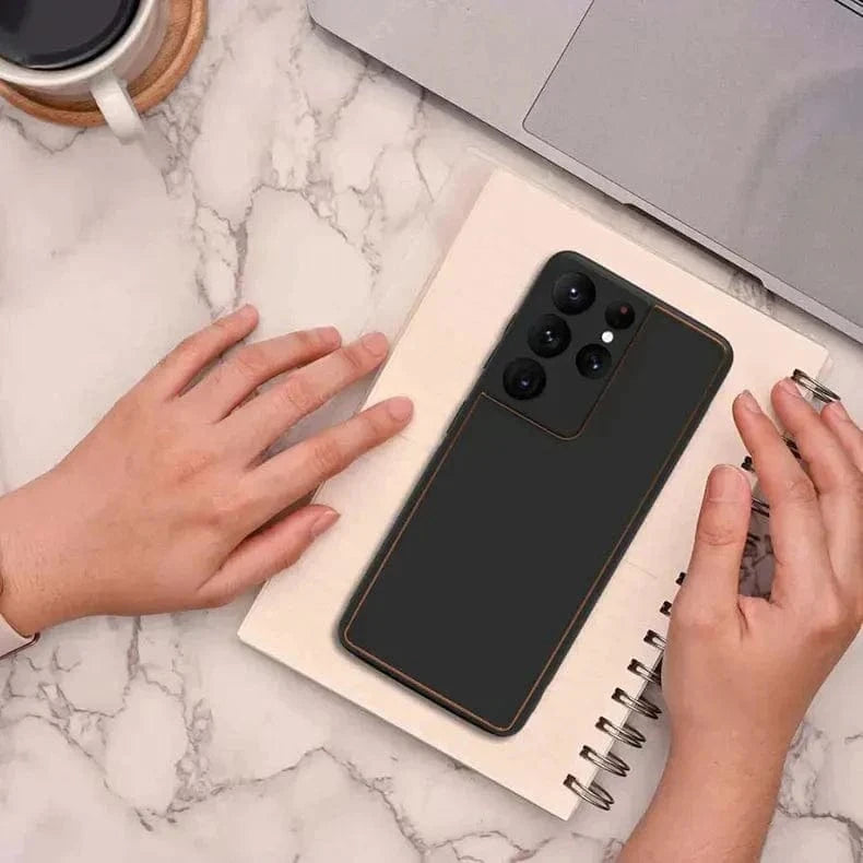 ktusu Generic Cases & Covers Electroplating PU Leather TPU Edge Hard Case for Samsung s20 Plus