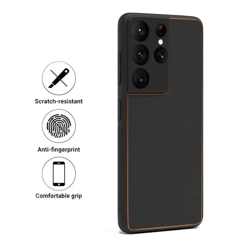 ktusu Generic Cases & Covers Electroplating PU Leather TPU Edge Hard Case for Samsung s20 Plus