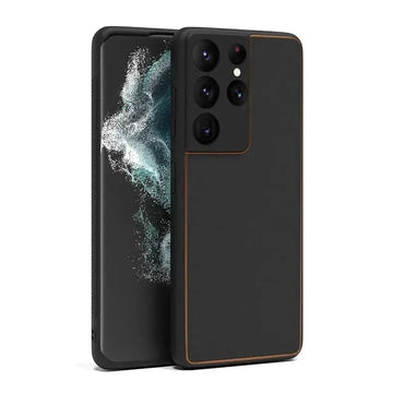 ktusu Generic Cases & Covers Electroplating PU Leather TPU Edge Hard Case for Samsung s20 Plus Black