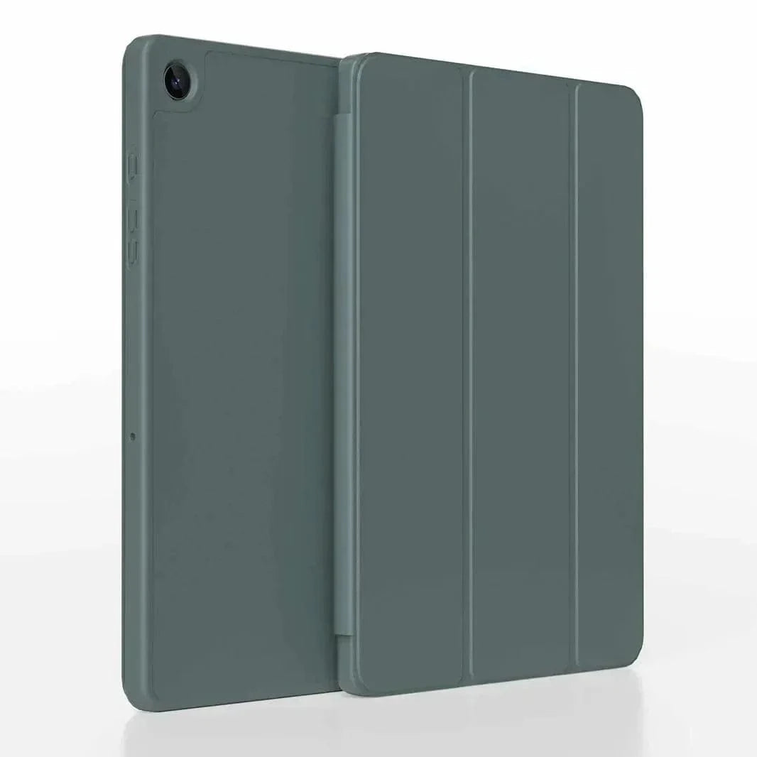 ktusu Generic Cases & Covers Faux Leather Soft TPU Cover for Samsung Tab S8 | Tab S9 | Tab S9 FE | Tab S10 Green