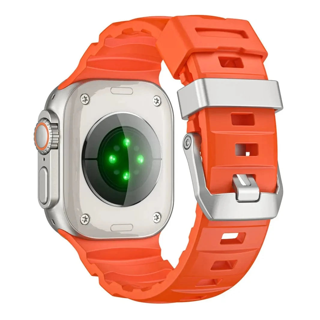 ktusu Generic Watch Bands FKM Rubber Sports Band for Apple Watch 42 | 44 | 45 | Ultra 49 | 46mm S10